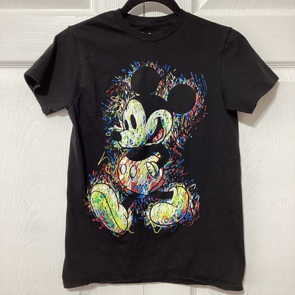 Disney Mickey Graffiti Color T-Shirt Boys S
